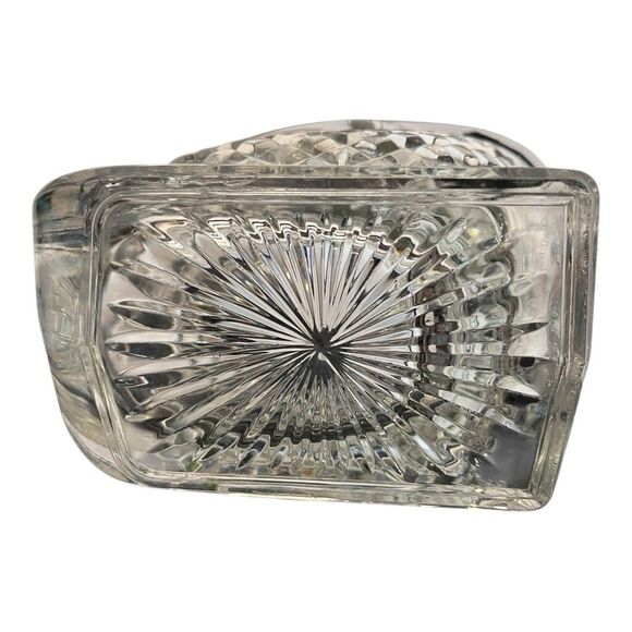 Santa Sleigh Heavy Lead Crystal Figurine Clear Glass Christmas - Picture 7 of 8